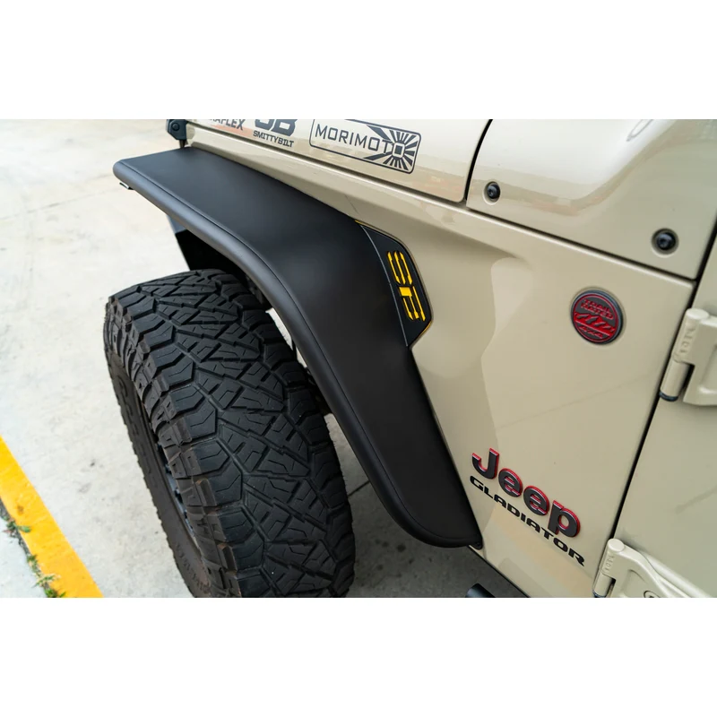 Smittybilt XRC Front Tube Fender Pair - Textured Black (18+ JL/JT) Model 77852 - Image 3