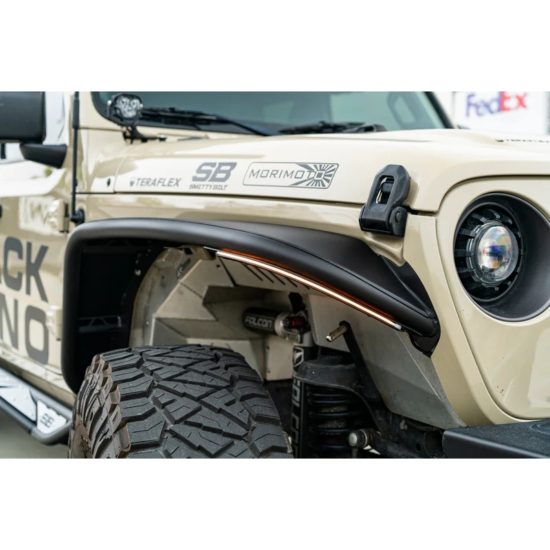 Smittybilt XRC Front Tube Fender Pair - Textured Black (18+ JL/JT) Model 77852 - Image 5