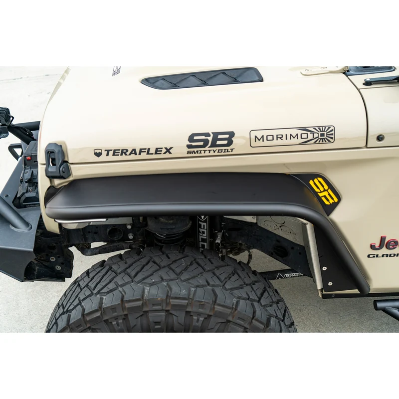 Smittybilt XRC Front Tube Fender Pair - Textured Black (18+ JL/JT) Model 77852 - Image 9