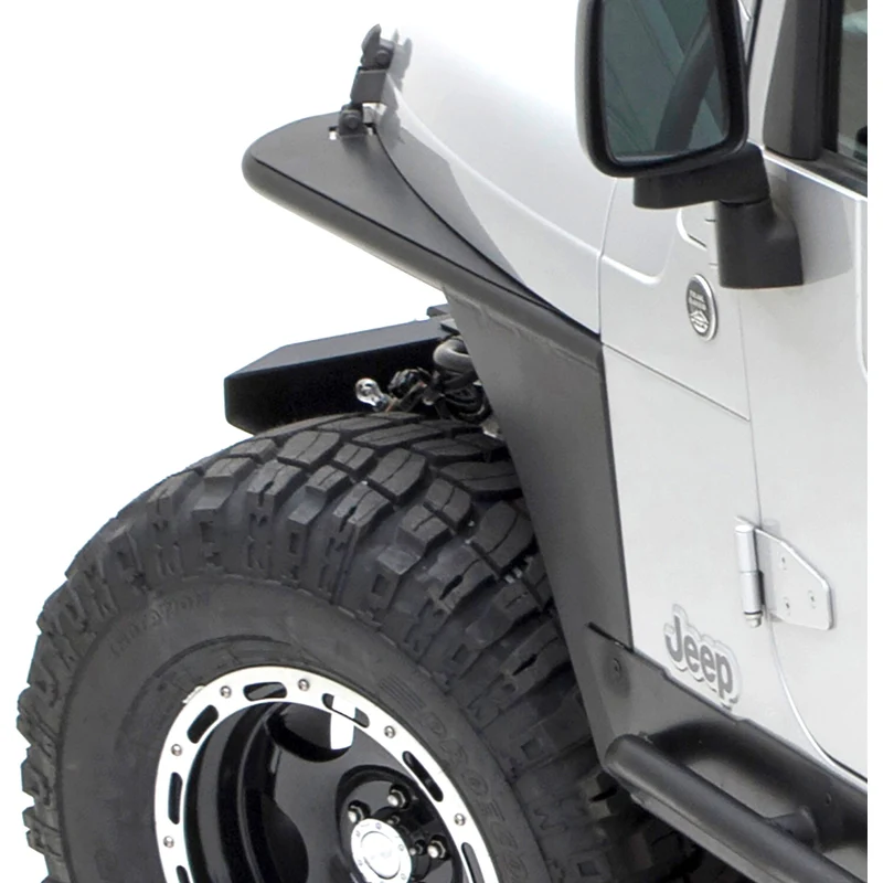 Smittybilt XRC Front Tube Fender Pair - Textured Black (97-06 TJ) Model 76872 - Image 7