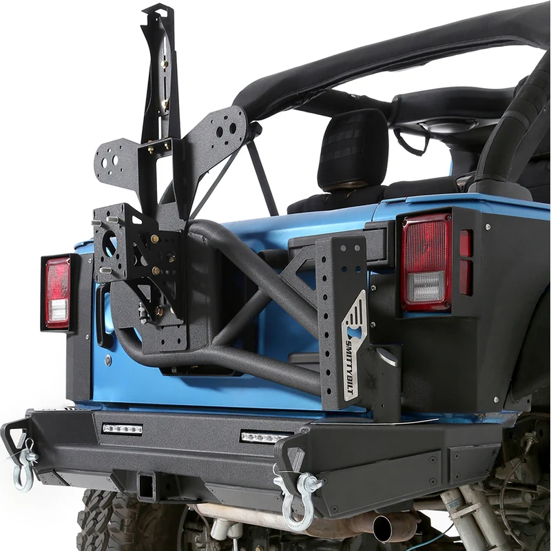 Smittybilt XRC Gen 2 Bolt-On Tire Carrier - Textured Black (07-18 JK/JKU) Model 76857 - Image 11