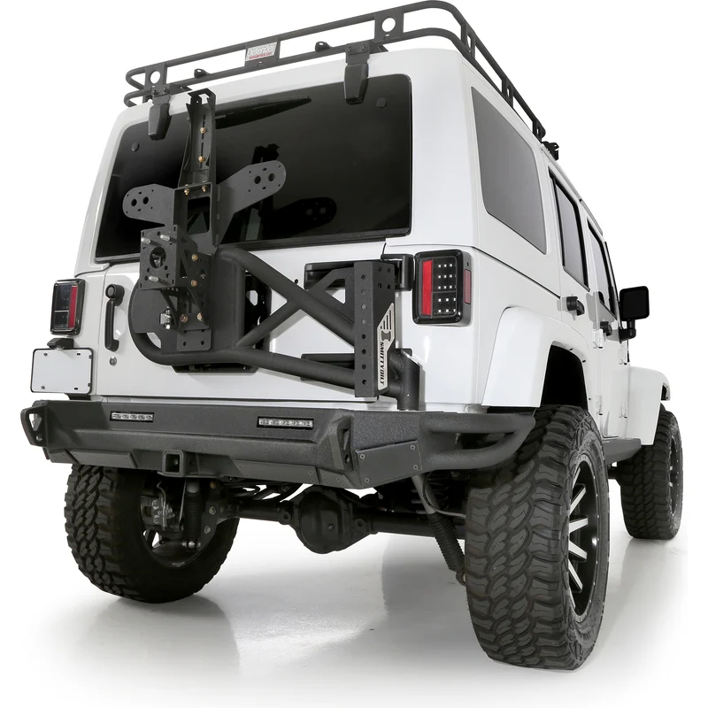 Smittybilt XRC Gen 2 Bolt-On Tire Carrier - Textured Black (07-18 JK/JKU) Model 76857 - Image 3