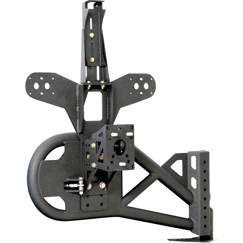 Smittybilt XRC Gen 2 Bolt-On Tire Carrier - Textured Black (07-18 JK/JKU) Model 76857 - Image 7