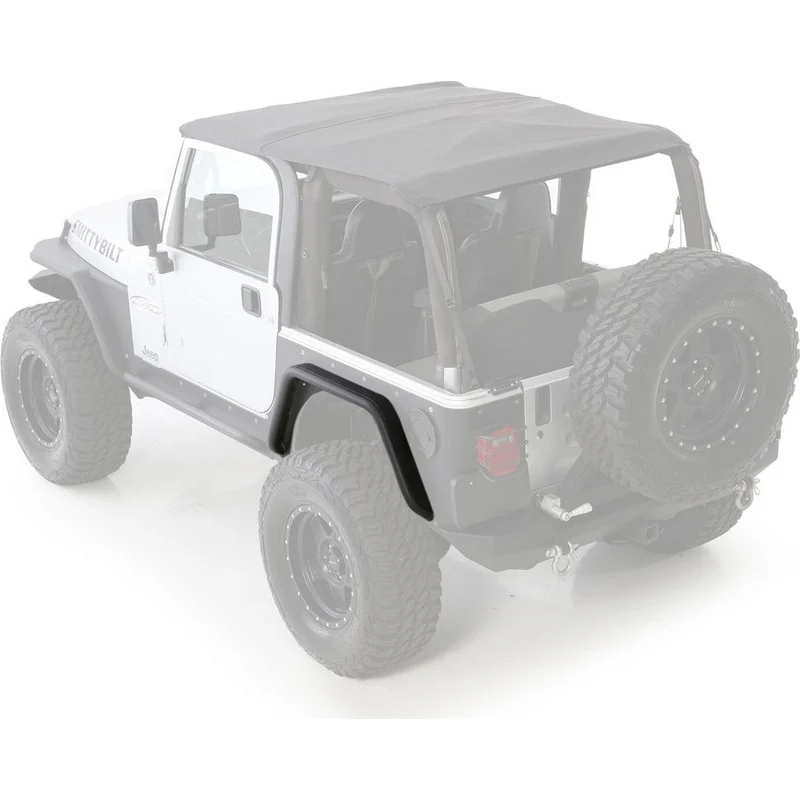 Smittybilt XRC Rear 3" Fender Flate Pair - Textured Black (97-06 TJ) Model 76875
