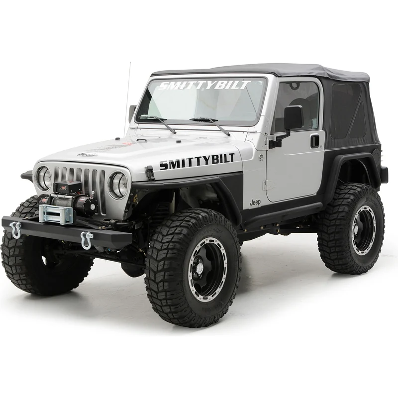 Smittybilt XRC Rear 3" Fender Flate Pair - Textured Black (97-06 TJ) Model 76875 - Image 4
