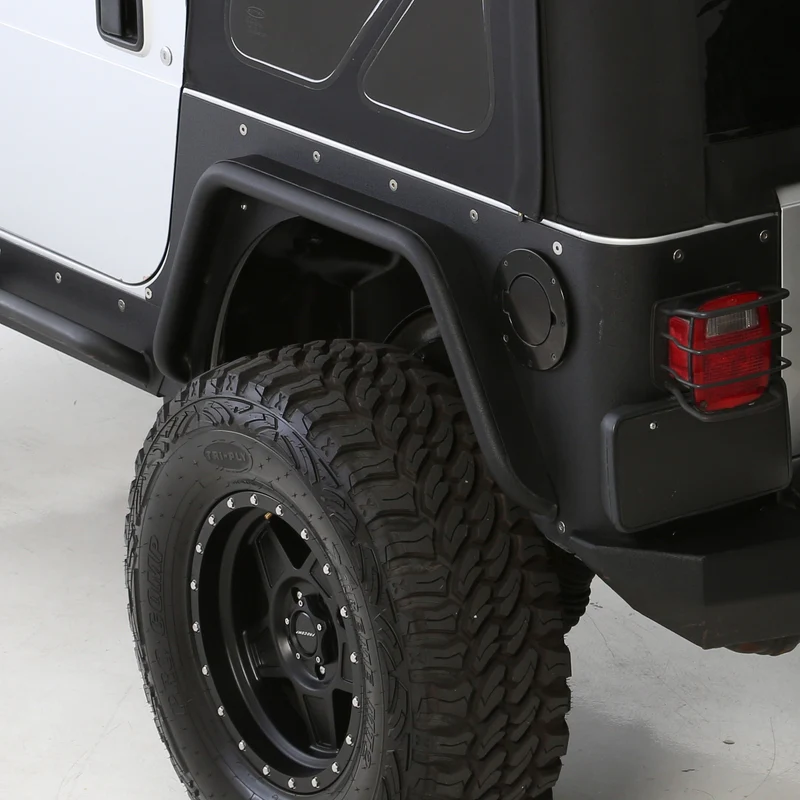 Smittybilt XRC Rear 3" Fender Flate Pair - Textured Black (97-06 TJ) Model 76875 - Image 5