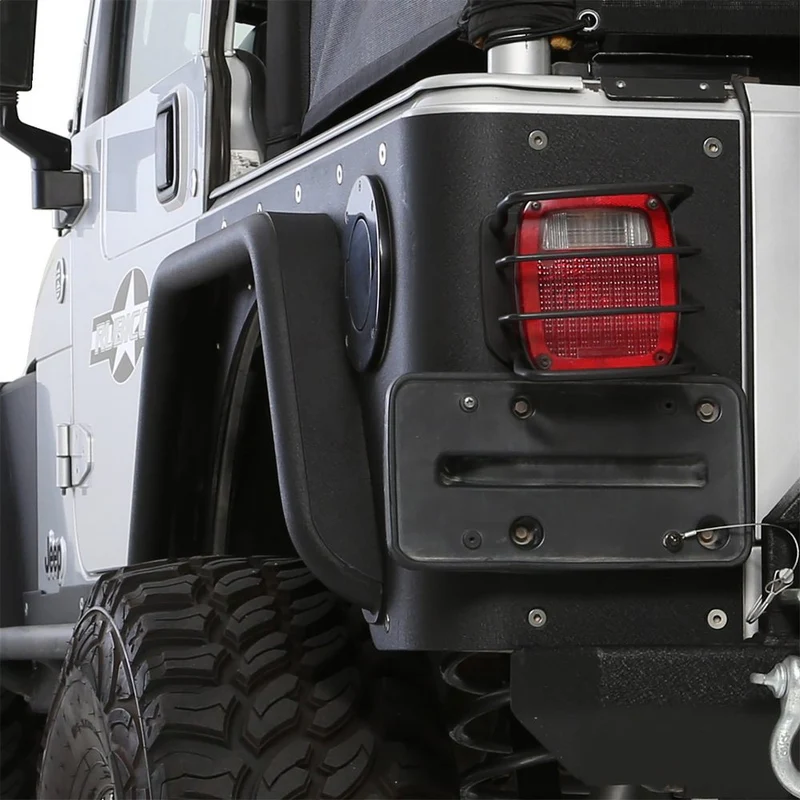 Smittybilt XRC Rear 3" Fender Flate Pair - Textured Black (97-06 TJ) Model 76875 - Image 6