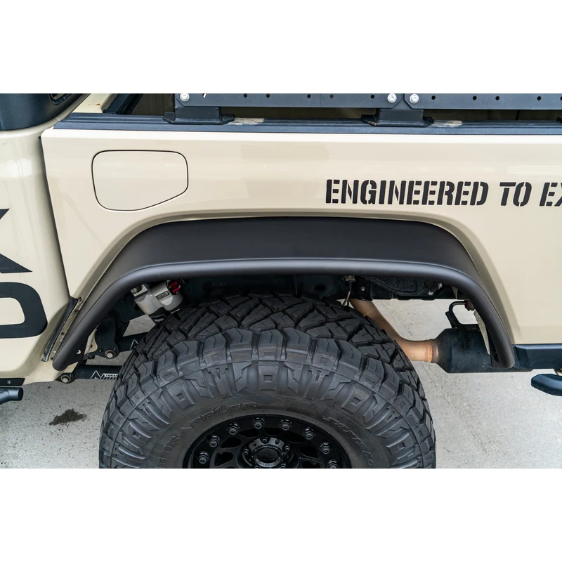 Smittybilt XRC Rear Tube Fender Pair - Textured Black (20+ JT) Model 77854 - Image 9