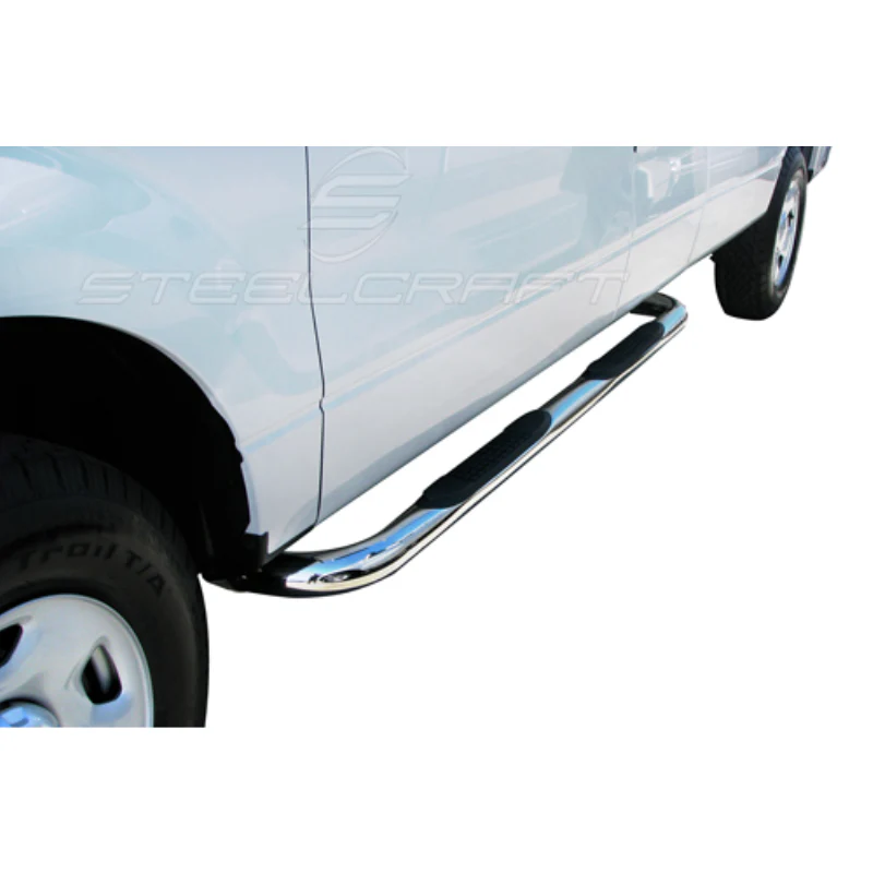 Steelcraft 3in. Round Stainless Steel Step Nerf Bars Model 213707