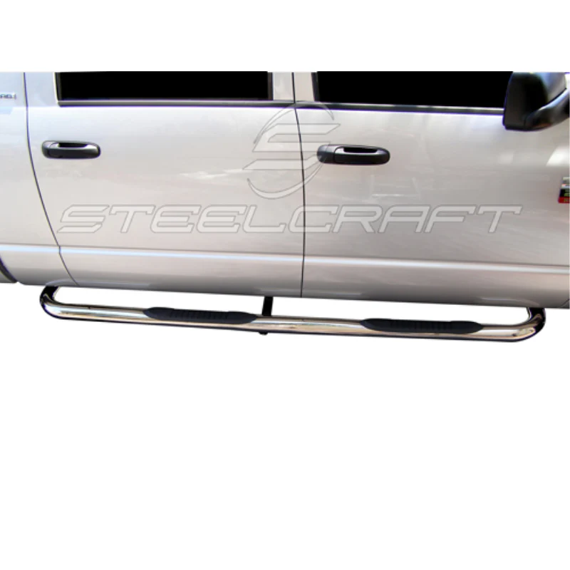 Steelcraft 3in. Round Stainless Steel Step Nerf Bars Model 221507