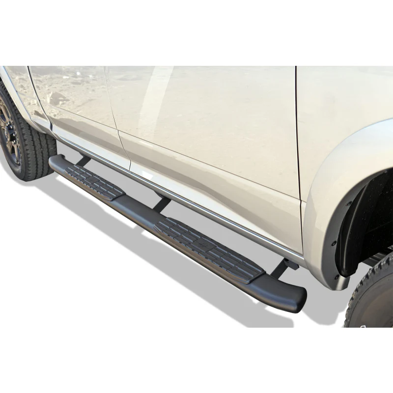 Steelcraft 4in. Oval Blackout Series Black Step Nerf Bars Model 45-23300