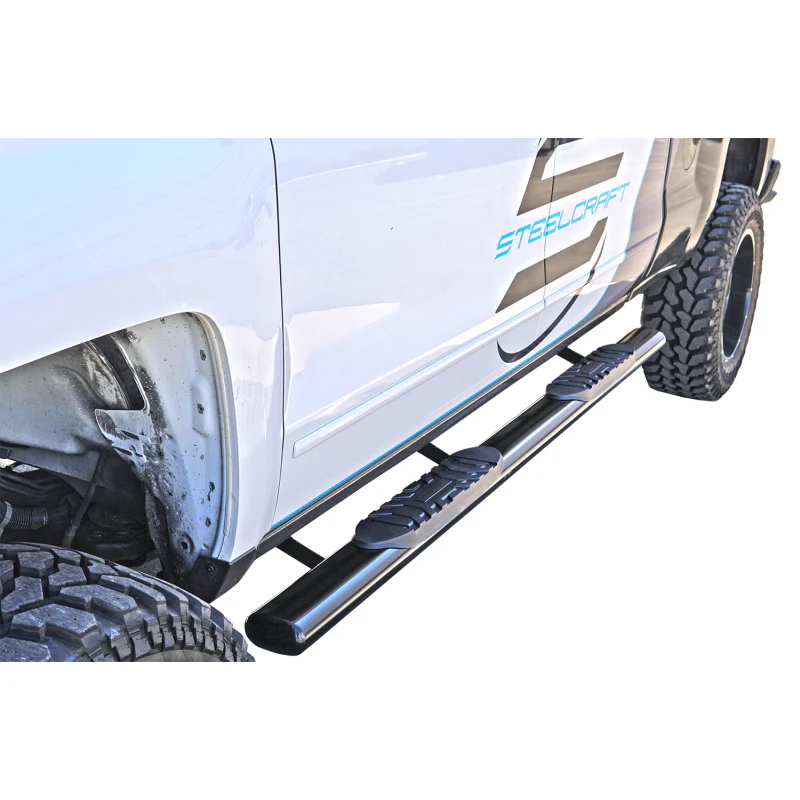Steelcraft 5in. Oval Black Step Nerf Bars Model 423409B