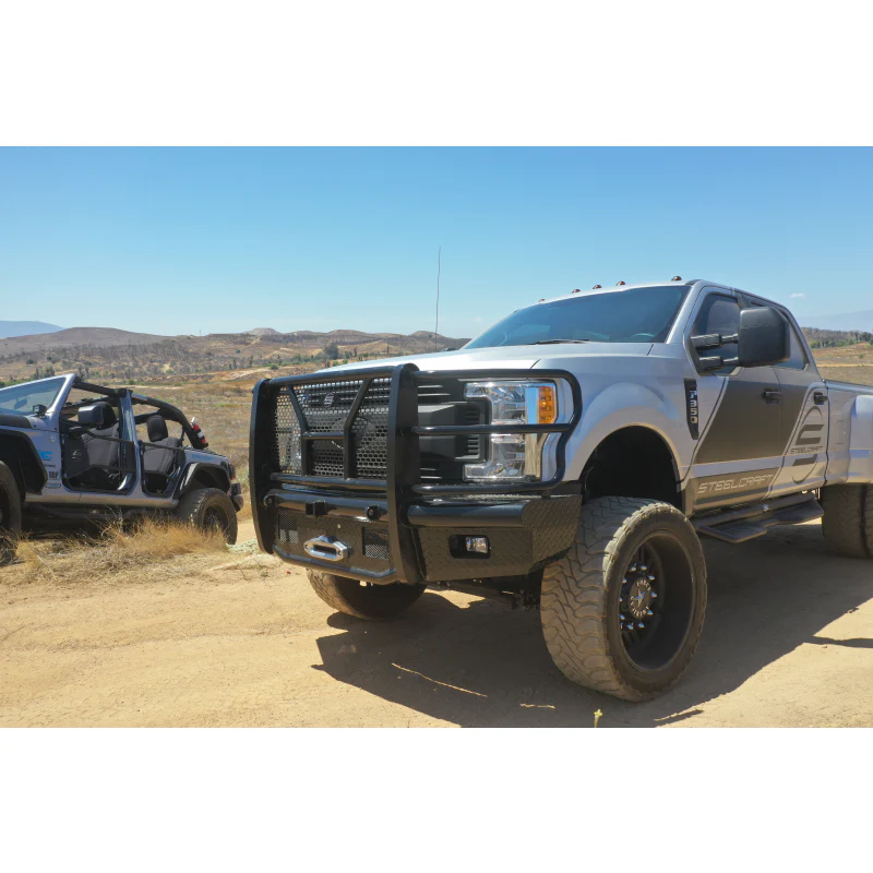 Steelcraft HD Front Bumper W/ Grille Guard, Winch Ready, Semi-Gloss Black Model HD11380RCCW - Image 3