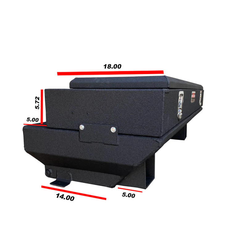 The FuelBox Tank and Tool Box Combo 40 Gallon Tonneau Cover Application Smooth Spray Liner Finish Model FTC44TMS - Image 3