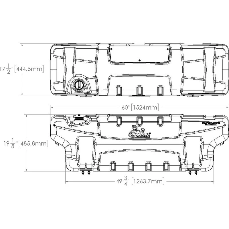 Titan Fuel Tanks 50 Gallon Extra Heavy Duty Cross-Linked Polyethylene Fuel Tank Model 5410050 - Image 7