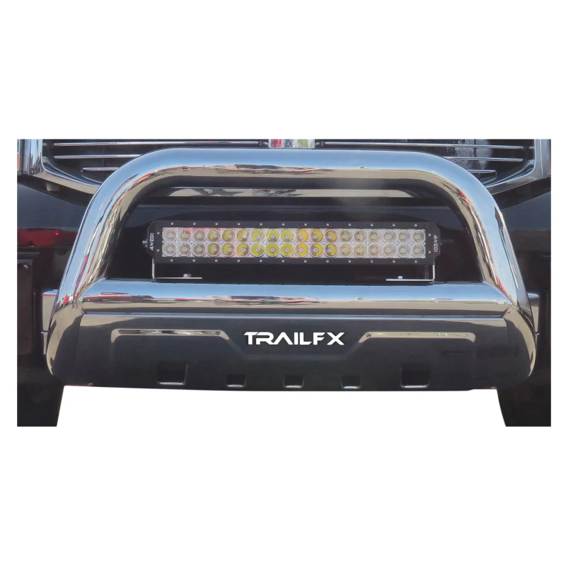 TrailFX 3.5" Oval Bull Bar w/ Skid Plate Powder Coated Black Steel Use G9018MK To Mount Optional Lighting Model B1506S