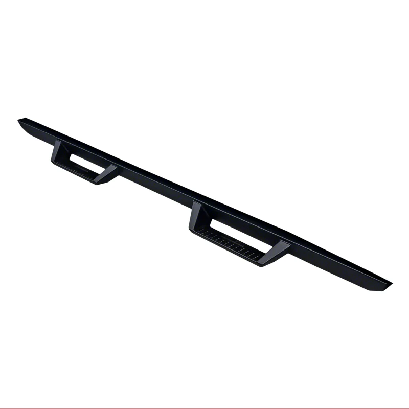 TrailFX 3" Drop Down Hoop Side Steps Matte Black Steel Rocker Panel Mount Model DHS005B