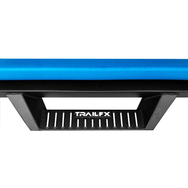 TrailFX 3" Drop Down Hoop Side Steps Matte Black Steel Rocker Panel Mount Model DHS007B - Image 2