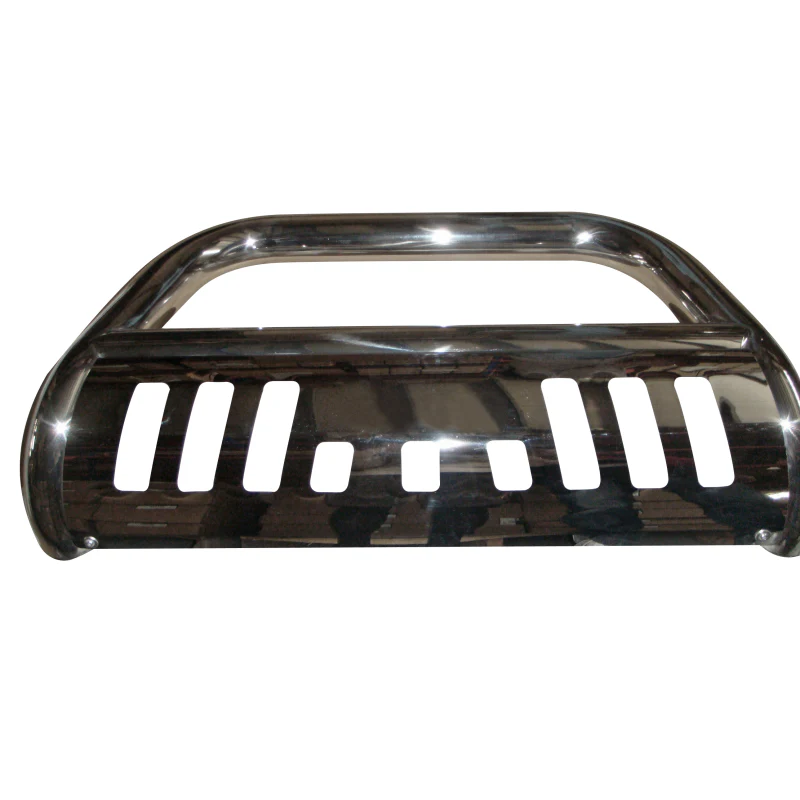 TrailFX 3" Round Bull Bar w/ Skid Plate w/ Light Option Polished Stainless Steel Model 8923342