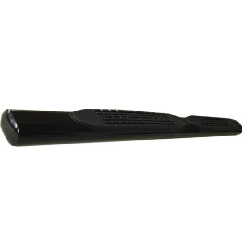 TrailFX 4" Oval Straight Step Nerf Bars W/ Step Pads Powder Coat Black Steel Model 2940413053