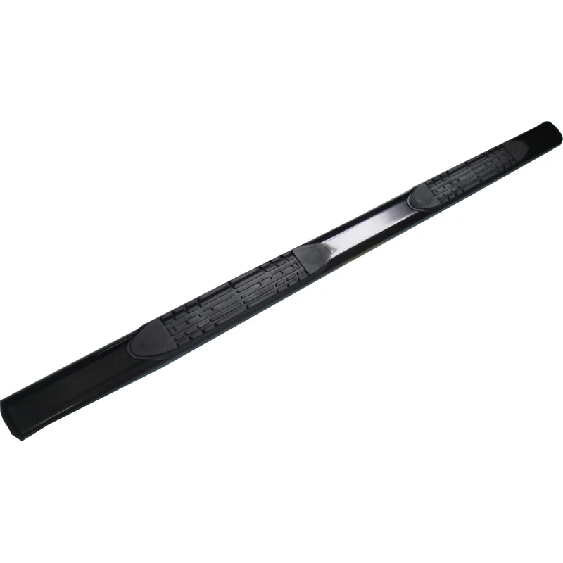 TrailFX 4" Oval Straight Step Nerf Bars W/ Step Pads Powder Coat Black Steel Model 2950522053