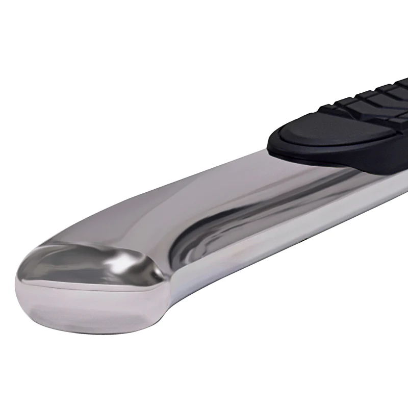 TrailFX 5" Oval Bent Step Nerf Bars W/ Step Pads Polished Stainless Steel Model A7092S - Image 2