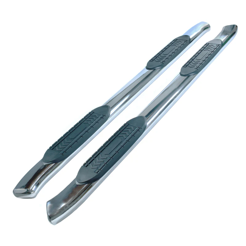 TrailFX 6" Oval Bent Step Nerf Bars Bent Polished Stainless Steel Model A8239S