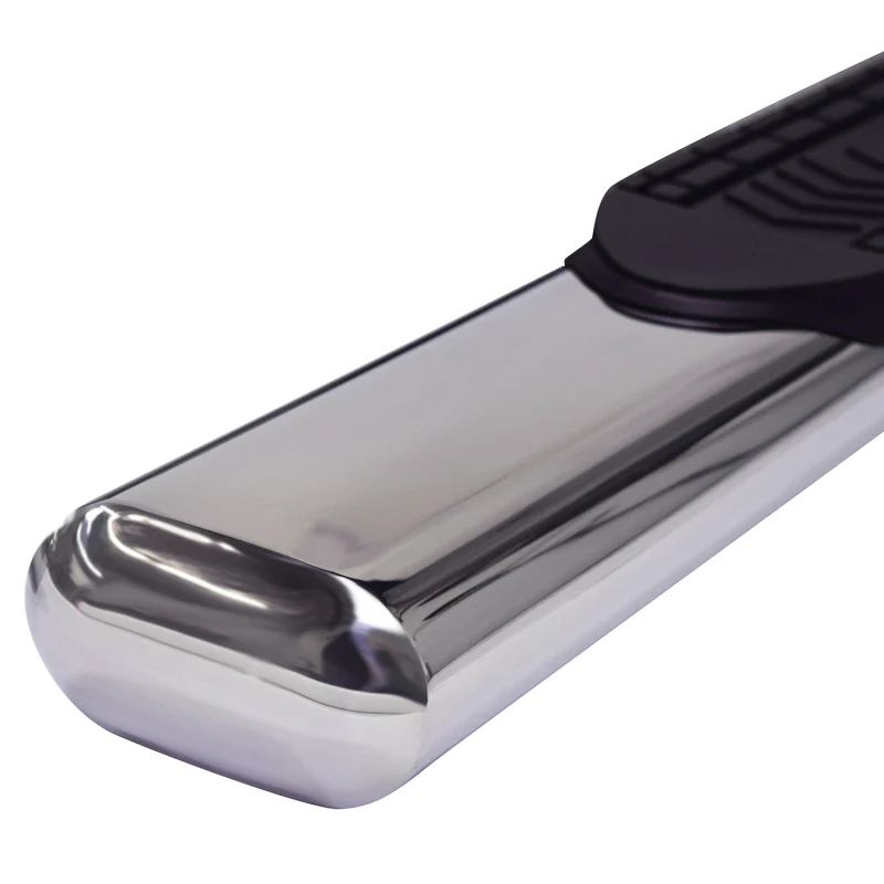 TrailFX 6" Oval Straight Step Nerf Bars Polished Stainless Steel Model A8244S