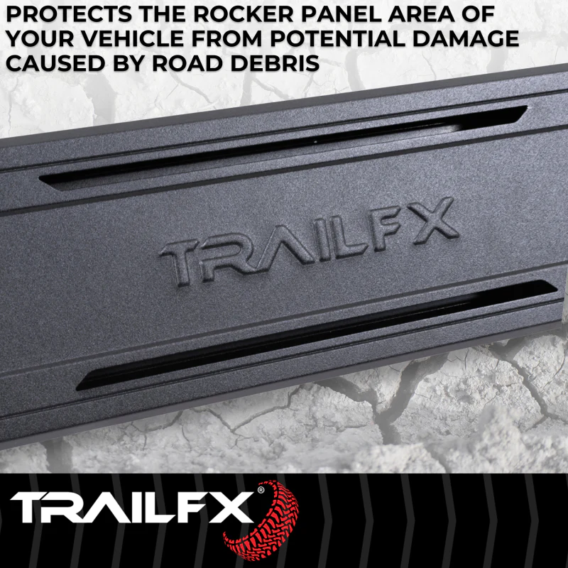 TrailFX A6 Running Boards Titanium Black Aluminum Model AL6006B - Image 4