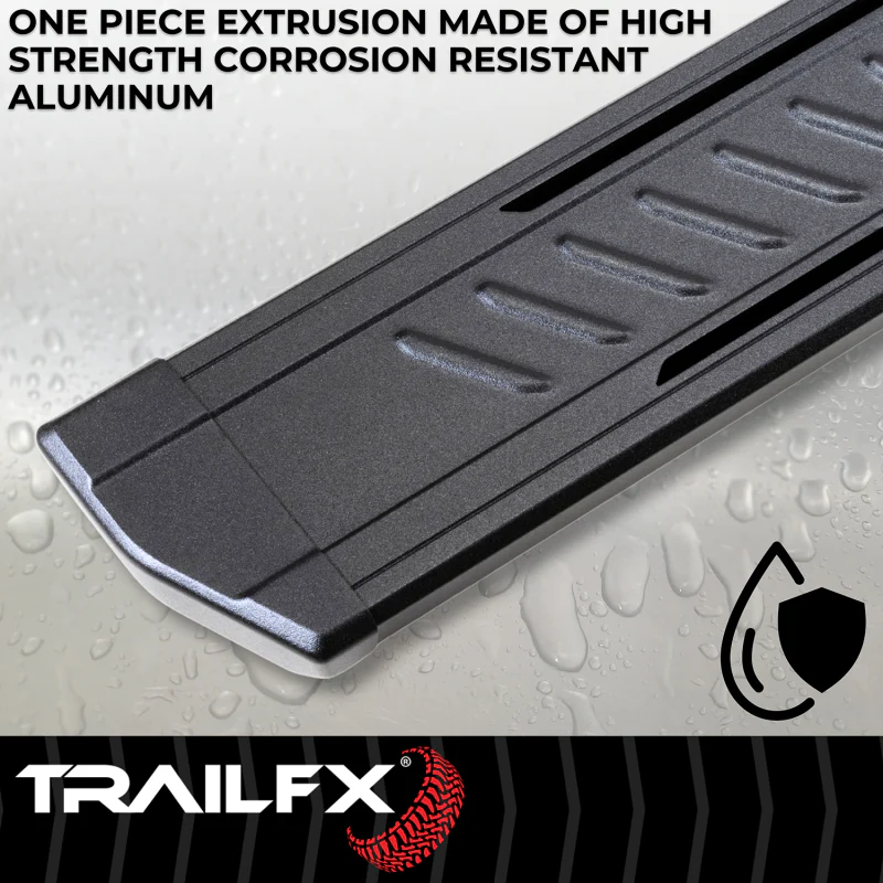 TrailFX A6 Running Boards Titanium Black Aluminum Model AL6007B - Image 8