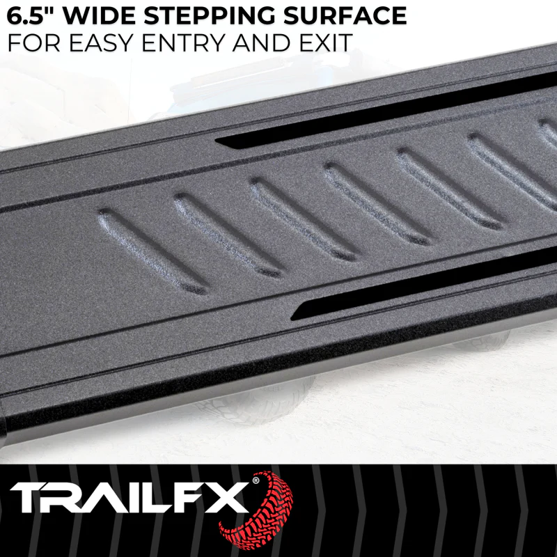 TrailFX A6 Running Boards Titanium Black Aluminum Model AL6011B - Image 3