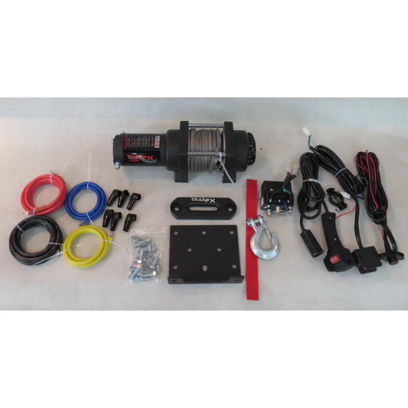 TrailFX ATV/UTV 4500LB Winch w/ Synthetic Rope Model WS45B - Image 3
