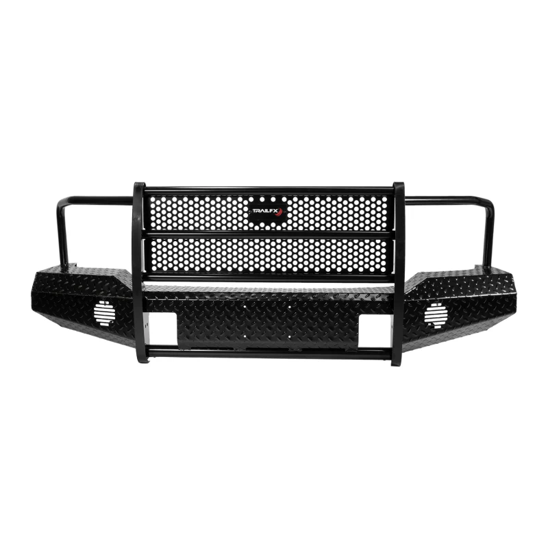 TrailFX Bumper W/ Grille Guard W/O Winch Mount Black Steel Model FX3003 - Image 2