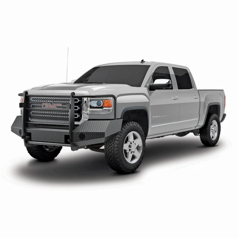 TrailFX Bumper W/ Grille Guard W/O Winch Mount Black Steel Model FX3022