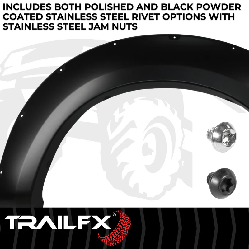 TrailFX Fender Flare Pocket Style Flare Smooth Set Of 4 Model TFF3007S - Image 3
