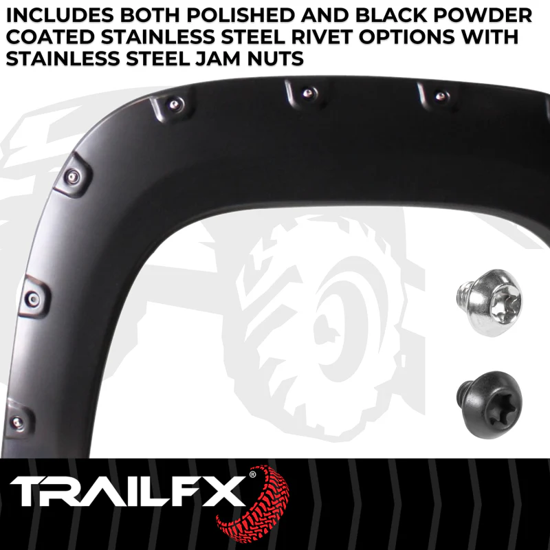 TrailFX Fender Flare Pocket Style Flare Smooth Set Of 4 Model TFG3001S - Image 2