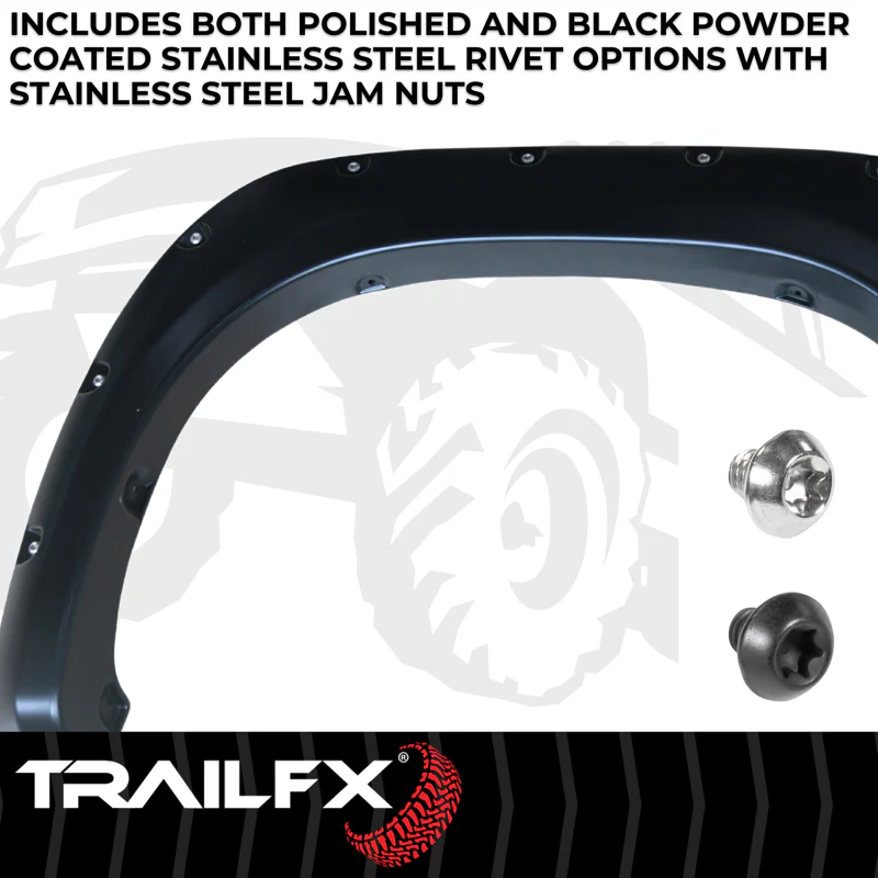 TrailFX Fender Flare Pocket Style Flare Smooth Set Of 4 Model TFT3001S - Image 3
