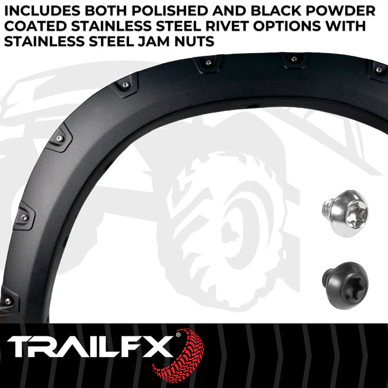 TrailFX Fender Flare Pocket Style Flare Texture Set Of 4 Model TFD3002T - Image 2