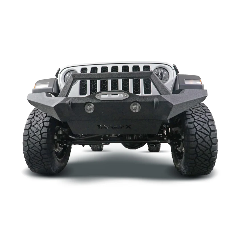 TrailFX Front Bumper w/ Skid Plate w/ Winch Mount Model JL07T