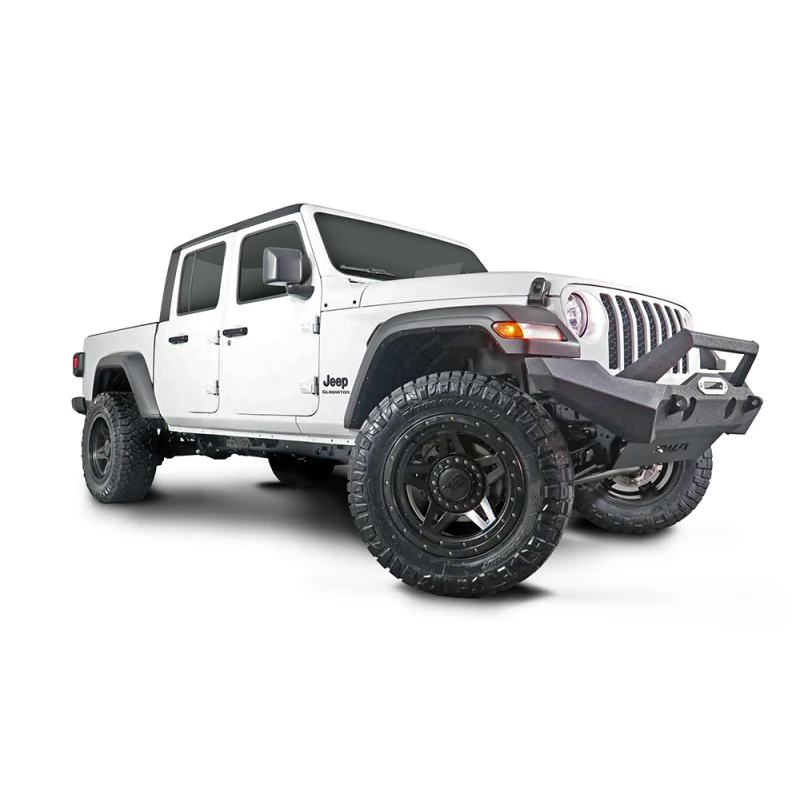 TrailFX Front Bumper w/ Skid Plate w/ Winch Mount Model JL07T - Image 3