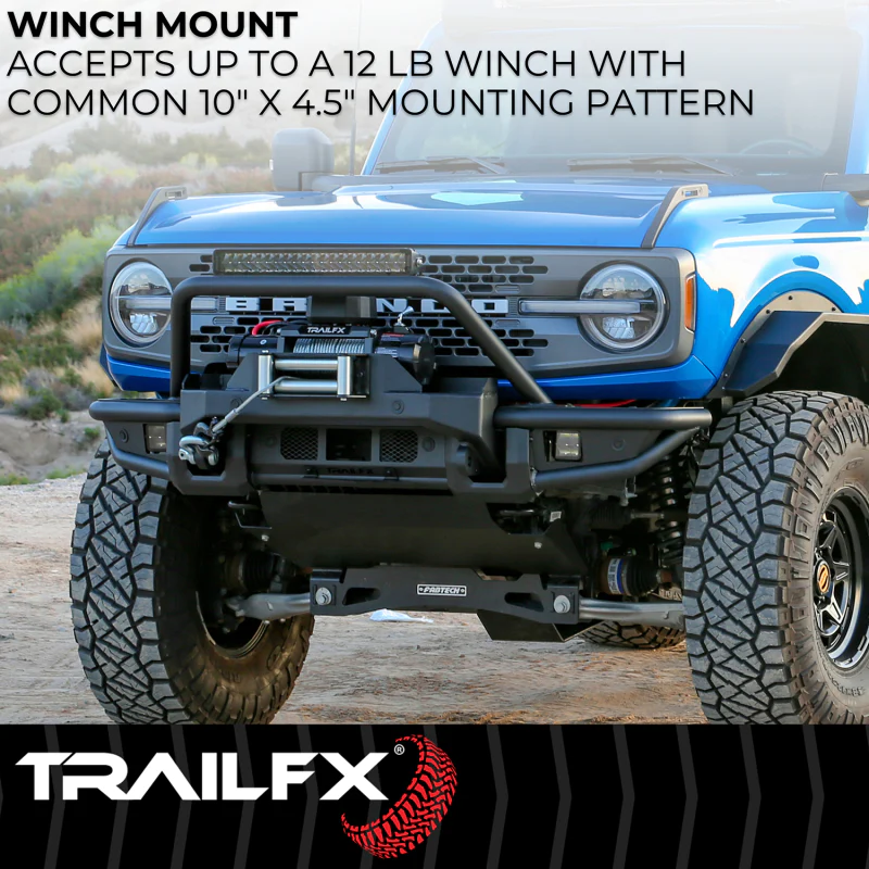 TrailFX Front Bumper w/ Winch Mount Model BR002T - Image 8