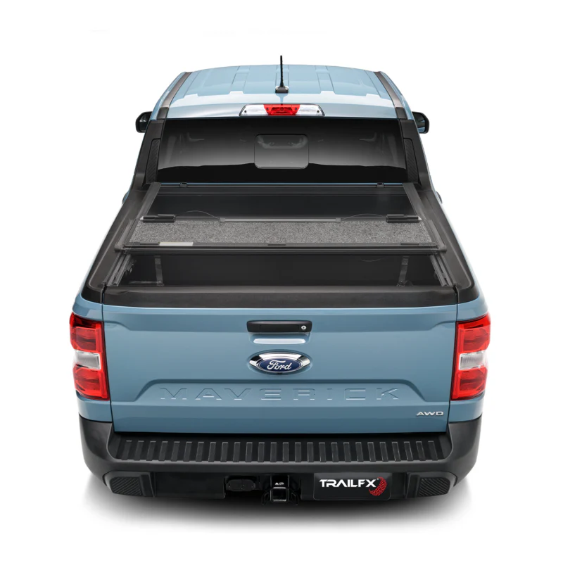 TrailFX Hard Tri-Fold Tonneau Cover Black Aluminum Model TFX3711 - Image 2
