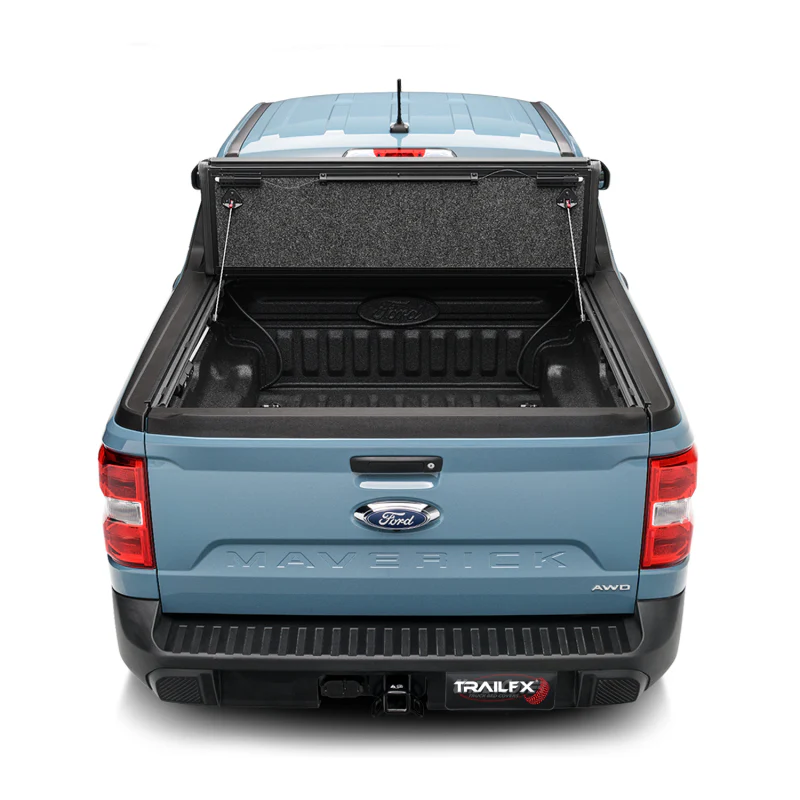 TrailFX Hard Tri-Fold Tonneau Cover Black Aluminum Model TFX3711 - Image 3