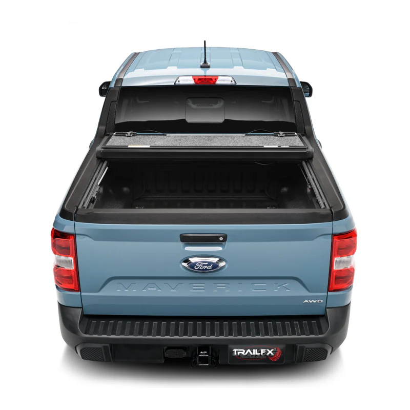 TrailFX Hard Tri-Fold Tonneau Cover Black Aluminum Model TFX3711 - Image 5