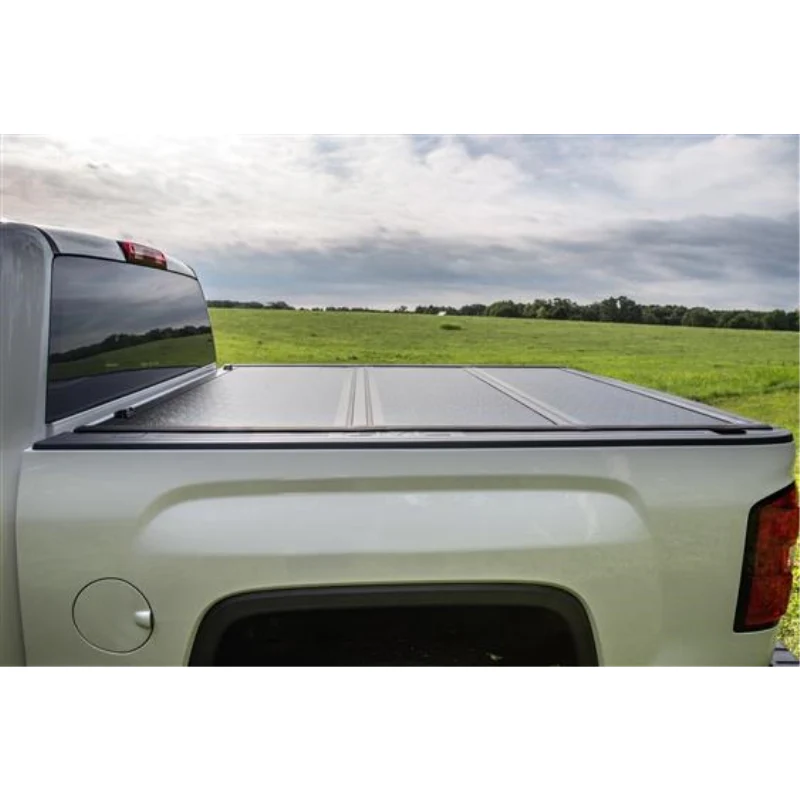 TrailFX Hard Tri-Fold Tonneau Cover Low Profile Gloss Black Plastic Model TFX1533 - Image 2