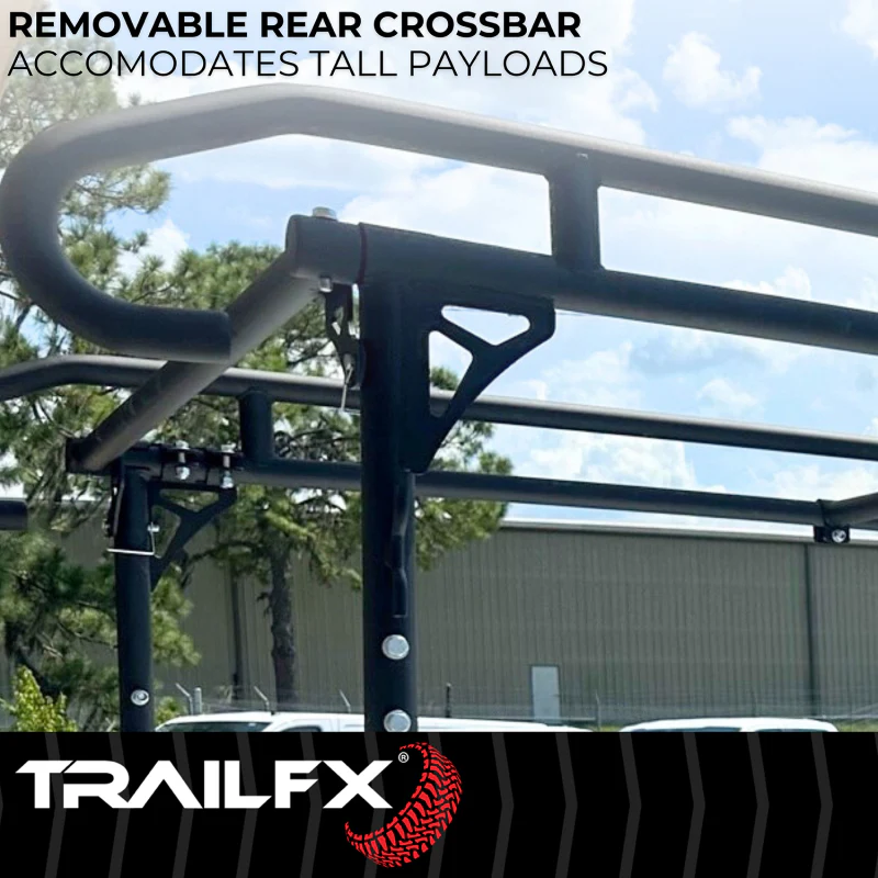 TrailFX Ladder Rack 1000 LB Service Body Contractor Rack Black Steel Model FCLR008B - Image 8