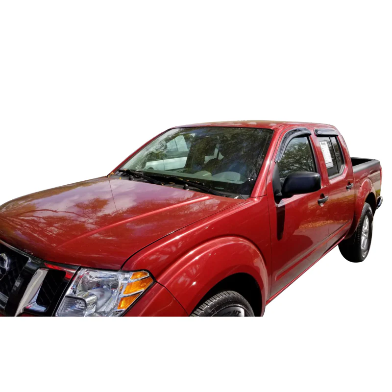 TrailFX Low Profile Side Window Deflector Tape-On Smoke Acrylic Set of 4 Model 4407H - Image 3