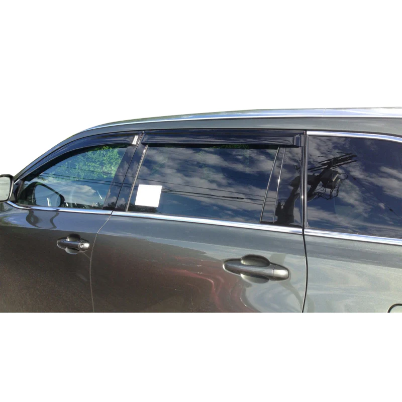 TrailFX Low Profile Side Window Deflector Tape-On Smoke Acrylic Set of 4 Model 4427H - Image 4