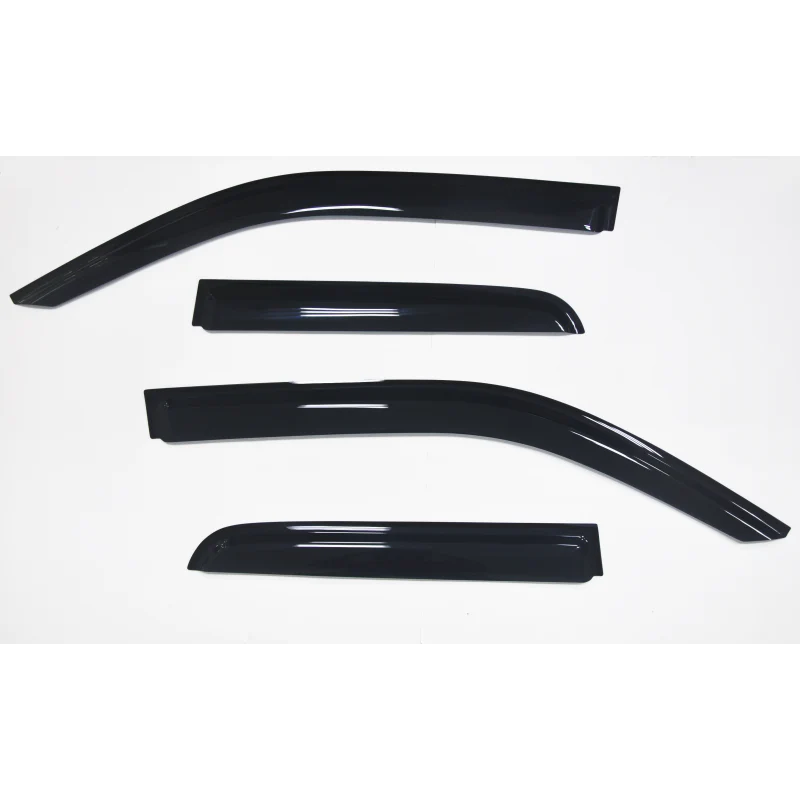 TrailFX Low Profile Side Window Deflector Tape-On Smoke Acrylic Set of 4 Model 4809H