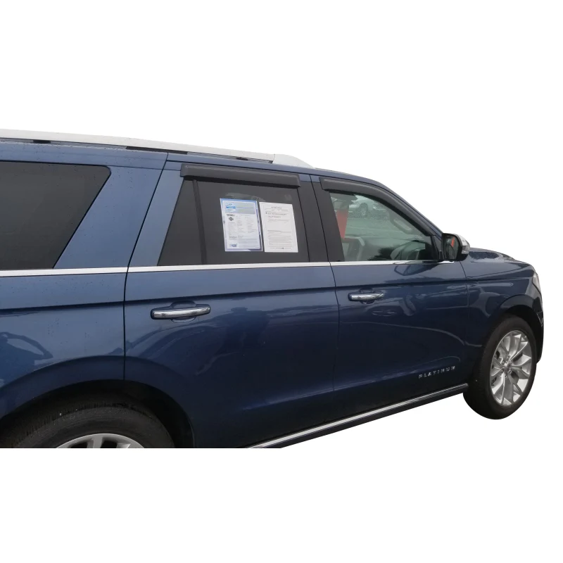 TrailFX Low Profile Side Window Deflector Tape-On Smoke Acrylic Set of 4 Model 4812H - Image 3